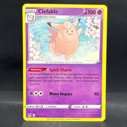 2022 POKEMON LOST ORIGIN CLEFABLE 063/196 (RARE) - Image 1