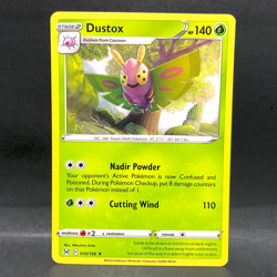 2022 POKEMON LOST ORIGIN DUSTOX 010/196 (RARE) - Image 1