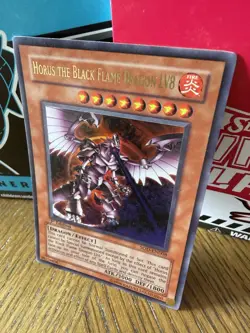 Yu-Gi-Oh! Horus the Black Flame Dragon LV8 SOD-EN008 1st Ed English - Image 2