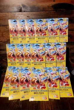 Lot of 18 One Piece OP15/EB04 Adventure on KAMI’S Island Sleeved Packs Sealed - Image 1