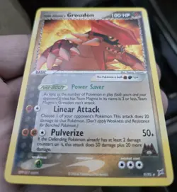 Team Magma's Groudon 9/95 Rare Deck Exclusives Non Holo Pokemon Card - Image 2