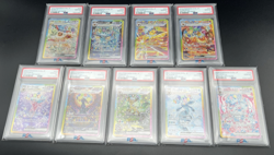 PSA 10 Terastal Festival Eevee Evolution SAR Sequential Set of 9 Pokemon Card - Image 1