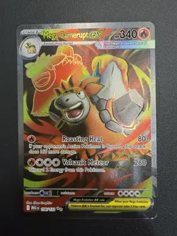 Pokemon Card - Mega Camerupt ex 156/132 Ultra Rare - Mega Evolution - Image 1