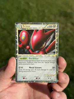 Pokemon TCG Scizor Prime 84/90 Undaunted Holo Rare Card NM - Image 1