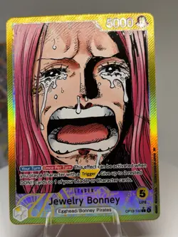 One Piece CCG Jewelry Bonney OP13-100 Leader Holo Card - Image 1