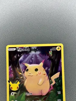 Pokemon Pikachu TCG Holo Rare Card 2021 Celebrations Series 5/25 25th - Image 2