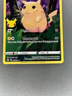Pokemon Pikachu TCG Holo Rare Card 2021 Celebrations Series 5/25 25th - Image 3