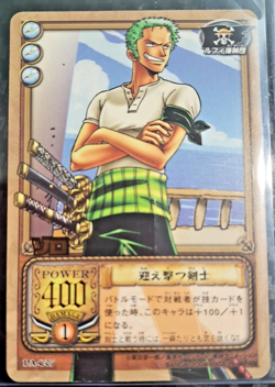 One Piece Bandai 2004 card Game ZORO PA GOLD STAMP RARE VINTAGE CARD - Image 1