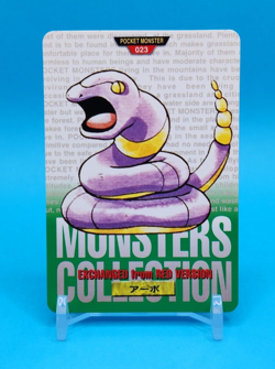 Pokemon Card Japanese - Ekans No. 023 - Bandai Carddass - Green - Image 1