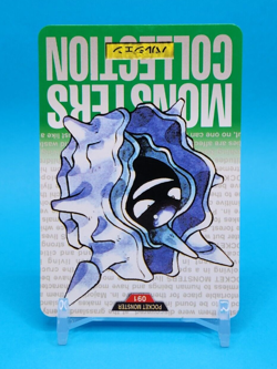 Pokemon Card Japanese - Cloyster No. 091 - Bandai Carddass - Green - Image 2