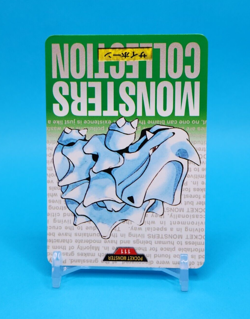 Pokemon Card Japanese - Rhyhorn No. 111 - Bandai Carddass - Green - Image 2