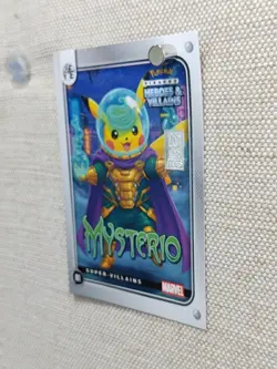 Pokemon Pikachu 1Gr Silver Holo Mysterio Heroes & Villains Card Marvel #81 Alt - Image 3