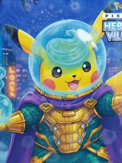Pokemon Pikachu 1Gr Silver Holo Mysterio Heroes & Villains Card Marvel #81 Alt - Image 5