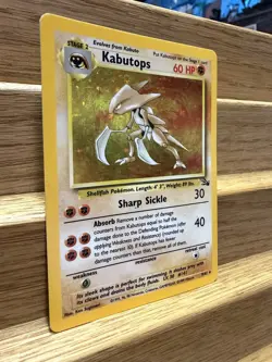 Pokemon TCG Kabutops 9/62 Fossil Set Rare Holo Card 1999 - Image 3