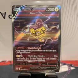 Pokemon Raikou V Full Art Ultra Rare Holo GG41/GG70 Crown Zenith 200 HP Card - Image 1