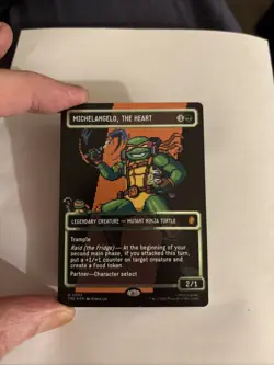 Michelangelo, the Heart Pixel Surge Foil Magic The Gathering TMNT (TMC M 0092)NM - Image 3