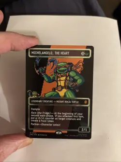 Michelangelo, the Heart Pixel Surge Foil Magic The Gathering TMNT (TMC M 0092)NM - Image 4