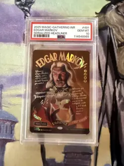 Magic the Gathering MTG Edgar Markov Serialized Innistrad Remastered Foil /500 - Image 1