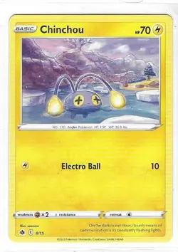 Pokemon --- CHINCHOU --- McDonald's 2022 Promo! RARE! NM/Mint! 8/15 *B3G1* - Image 1