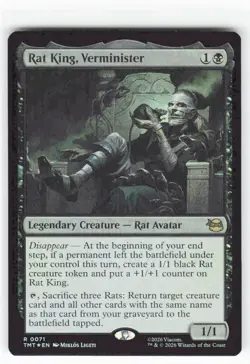 Rat King, Verminister 71 Teenage Mutant Ninja Turtles NM R Foil - Image 1