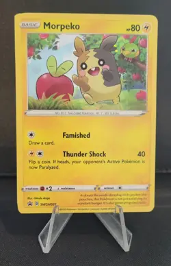 Pokemon: Black Star Promo - Morpeko - Miscut Corners Error Card - Image 1