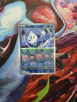 Pokemon 2025 White Flare Vanillite 27/86 Master Ball Holo NM - Image 1