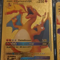 Pokemon Charizard GX Gold Foil Card Lot Standard Card Stock - Image 1