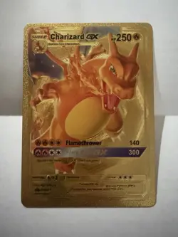 Pokemon Charizard GX Gold - Image 1