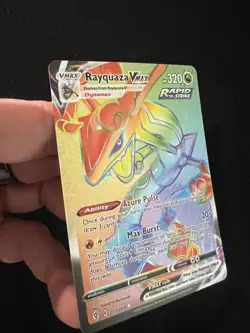 Pokemon Rayquaza VMAX Secret Rare Full Art Holo 217/203 Evolving Skies 2021 NM+ - Image 4