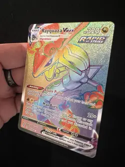 Pokemon Rayquaza VMAX Secret Rare Full Art Holo 217/203 Evolving Skies 2021 NM+ - Image 5