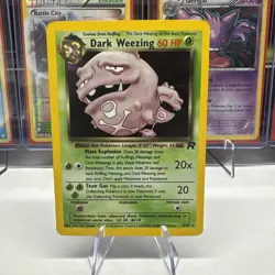 Pokemon TCG Team Rockets Dark Weezing Holo Rare Card 14/82 Unlimited - Image 1