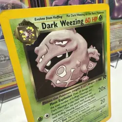 Pokemon TCG Team Rockets Dark Weezing Holo Rare Card 14/82 Unlimited - Image 3