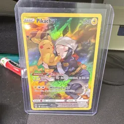 Pokemon Pikachu TG05/TG30 Lost Origin Trainer Gallery Ultra Rare Full Art Holo - Image 1