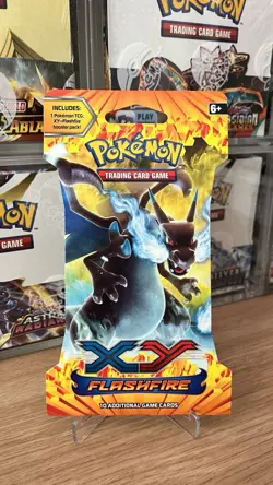 4x Pokemon XY FLASHFIRE SLEEVED BOOSTER PACKS - COMPLETE ART SET - SEALED - Image 3