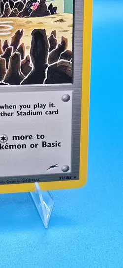 Broken Ground Gym 92/105 Neo Destiny Trainer Rare 1st Edition Pokemon Vintage NM - Image 4