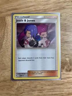 Jessie & James 58/68 Hidden Fates Holo 2019 Hidden Fates Pokemon - Image 1