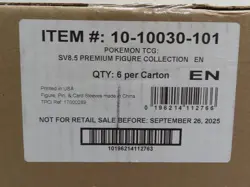 2025 Pokemon Prismatic Evolutions Premium Figure Collection Sealed Box Case - Image 1