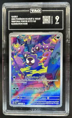 2024 Pokemon Temporal Forces Gastly #177/162 TAG 9 - Image 1