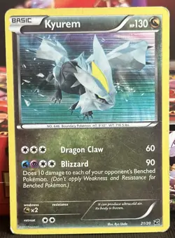 Pokemon Kyurem 21/20 Dragon Vault Holo Secret Rare MP - Image 1