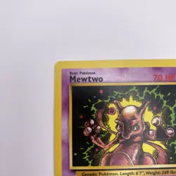 Mewtwo 14 Wizards Black Star Promo Non Promo LP WOTC Pokemon TCG Vingage - Image 3