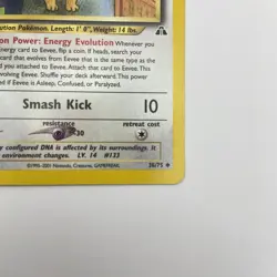 Eevee 38/75 Neo Discovery NM WOTC Pokemon TCG Vintage Single - Image 5