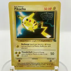 Pikachu #4 Kids WB Presents Pokemon The Movie Promo LP/MP WOTC Pokemon TCG - Image 1