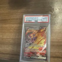 PSA 10 GEM MINT - Pokemon Destined Rivals Team Rocket's Moltres EX 229/182 SIR - Image 1