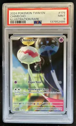 2024 Pokemon Twilight Masquerade Chimecho #179/167 PSA 9 - Image 1