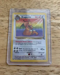 Dragonite 19/62 Non Holo Fossil Set Rare Pokemon WOTC LP - Image 1