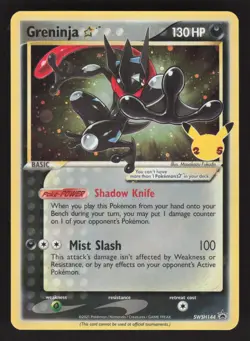 Greninja Star SWSH144 Pokemon TCG Celebrations Promo NM - Image 1
