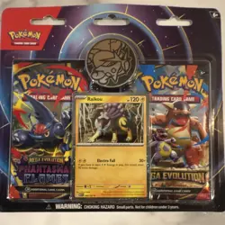 Pokemon Raikou Mega Evolution Phantasma Flames Booster Box Foil Metallic Coin - Image 1