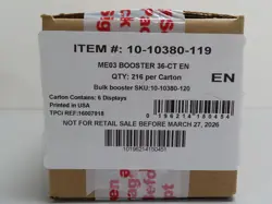 2026 Pokemon Mega Evolution Perfect Order ME03 Sealed Booster Box Case - Image 1