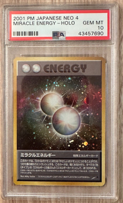 Pokemon Japanese Neo 4 Miracle Energy PSA 10 GEM MINT #43457690 - Image 1
