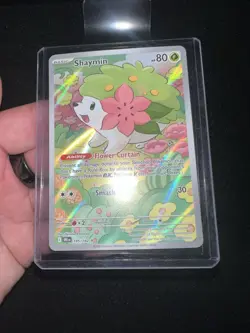 Pokemon Shaymin 185/182 Sv10 Destined Rivals Illustration Rare Holo Basic NM+ - Image 1